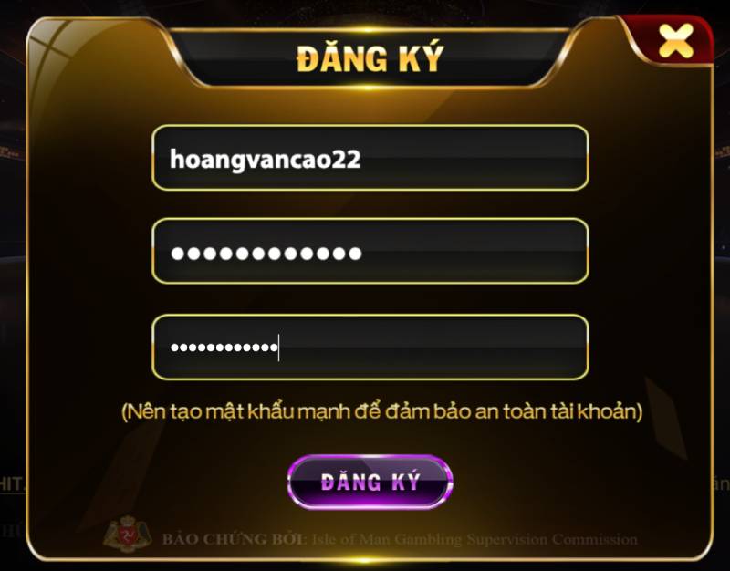 HitClub - Hit.Club: Cổng Game Bài, Tài Xỉu, Nổ Hũ Số 1 11/2025 13 Nhập Thông Tin Đăng ký Hitclub